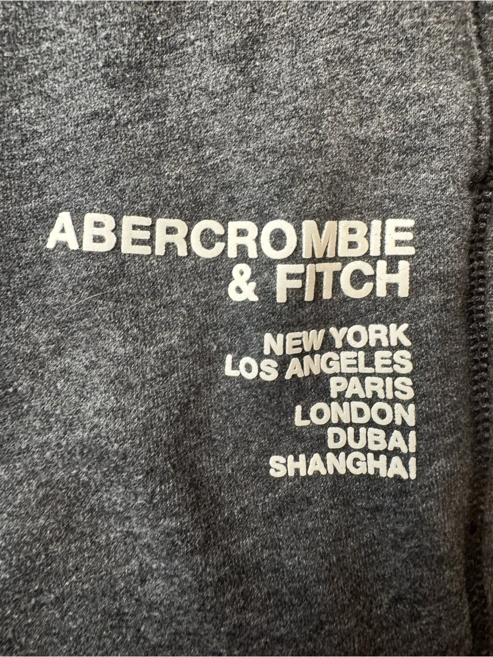Abercrombie & Fitch Men's Dark Charcoal Gray Jogger Sweatpants
